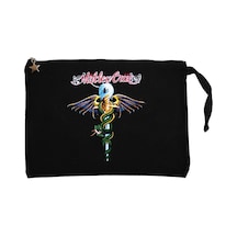 Mötley Crüe Dr. Feelgood Siyah Clutch Astarlı Cüzdan / El Çantası Siyah Mötley Crüe Dr. Feelgood Siyah Clutch Astarlı Cüzdan / El Çantası Siyah