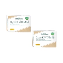 Aksu Vital Shiffa Home D3 Ve K Vitamini 1300Mg 30 Kapsül 2 Adet