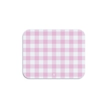 Pembe Ekose Pötikare Desenli Ergonomik Mouse Pad Kaymaz Taban Ev Ve Ofis Kullanımı Mousepad