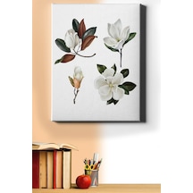 Webstyle Sayılarla Boyama Seti Kasnaklı Beyaz Çiçekler 40 X 50 Cm