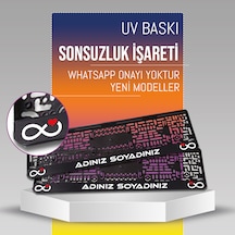 Sonsuzluk İşareti Plakalık, 2 Adet Premium Uv Baskı, Plakalıkhane