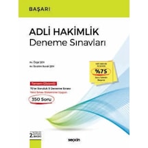 Başarı Adli Hakimlik Deneme Sınavları Av. Özge Şen,av. İbrahim Burak Şen