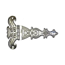 Dekoratif, Sac Tek Kuyruklu Menteşe - 69x102 Mm, Büyük, Nikel, 1 Adet Çok Renkli