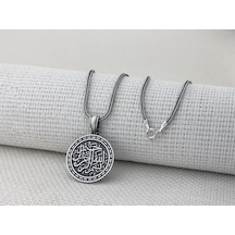 Besmele-i Şerif Dualı 925 Ayar Gümüş Kolye