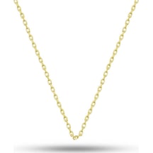 Gumush Gümüş Gold 0 30 Mikron 45 CM Forse Kadın Zincir