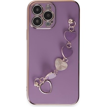 Ilkeshop Newface Apple iPhone Uyumlu 13 Pro Kılıf Esila Silikon - Mor