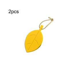 Rogfer 2 Adet Yaratıcı Yaprak Silikon Kapı Durdurma Çocuk Anti-tutam Güvenlik Kapı Crash Pad Sarı