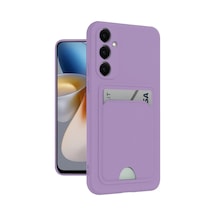 Samsung Galaxy M15 Kelvin Kartvizitli Silikon - Lila