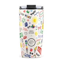 Cool Bottles The Tumbler Good Vibes Termos Bardak 550 Ml Çok Renkli