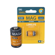 Mag Batteries Mg-2 Cr2 3 Volt Lityum Fotoğraf Makinesi Pili Tekli Blister