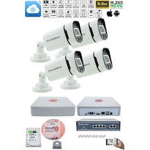 4'lü Güvenlik Ip Kamera Seti - 4mp Dış Mekan Kdj-4s-4w-p-ıp-v0