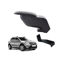 Dacia Sandero Stepway 2013 Delmesiz Çelik Ayaklı Siyah Kolçak Kol Dayama