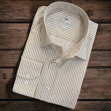 Linen Keten Klasik Uzun Kollu Terletmeyen Camel Erkek Gömlek Regular Kalıp -10139 Camel