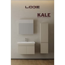 Lode Kale Boy Dolabı Kumtaşı Duvara Asılı Gizli Kulplu Blum Menteşe Ve Askı Elemanı