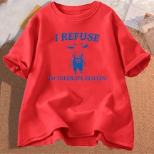 Flood Of Style Ben Laktoz T Shirt Pamuk Çöp Panda T-shirt Boy Erkekler Giyim Baskılı T-shirt Vintage İğnelem Kırmızı