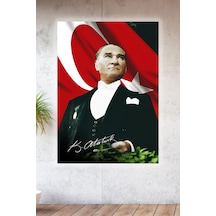 Lucena Metal Baskılı Atatürk Koleksiyonu Tablo No 1 - 20 Cm X 30 Cm