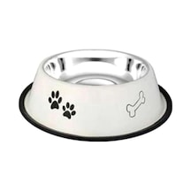 Ankur Desenli 24 Oz  17 CM Çelik Köpek Mama Kabı