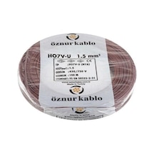 Öznur 1,5 Mm Nya Kablo Kahverengi - 100 Metre