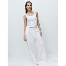 Marks & Spencer Saf Pamuklu Desenli Pijama Altı T37001842P Çok Renkli