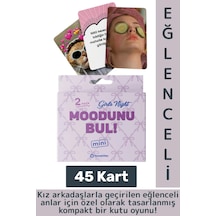 Eğlenceli Genç Yetişkin Arkadaş Yılbaşı Komik Moodunu Bul Mini-girls Night Oyun Kartları 45 Kart