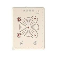 Büyük Boy Silikon Hamur Açma Matı, Krem Rengi, 50x70 Cm, Yapışmaz Ve Kaymaz Yüzey - 550 Gram