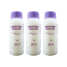 3 Adet Oksidan Krem Saç Boya Sıvısı 6'lık 20 Volüme 60 Ml