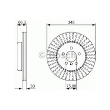 Bosch 0986479772 Fren Diski Ön Bmw F06 F10 F11 F12 F12 34116775277