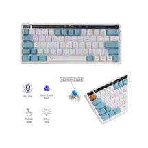 Gameagle Airsync MK-64X1aAAB Mavi Switch Kablosuz Oyuncu Mekanik Klavye