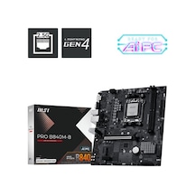 Msı Pro B840m-b Ddr5 8000mt/s 1xhdmı 2xm.2 Usb-c Matx Am5 Amd Am5 9000/8000/7000 Serileri İle Uyumlu