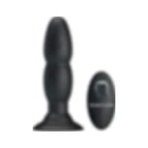 Odins Shop USB Şarjlı 4 Titreşim ve 4 Yuvarlanma Modlu Uzaktan  Kumandalı Vibratör ve Anal Plug