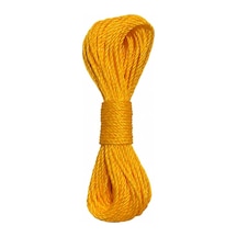 20 Metre Sarı Naylon İp 3 Mm, Çok Amaçlı Dayanıklı Çamaşır İpi, Kamp Bahçe Balkon Hamak Ve Taşıma Sabitleme İpi, Dayanıklı Çamaşır İpi Kalın, Asma İpi Güçlü Halat İp, Sağlam İp, Kaliteli Açık Ahşap