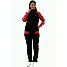 Fantasy Kadın Siyah İki İplik Büyük Beden Eşofman Takım Edy18307b Siyah