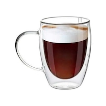 Novahub Yüksek Isıya Dayanıklı 2 Katmanlı Borosilikat Cam Kahve Fincanı - 350ml - Kullanışlı Ve Pratik Diğer