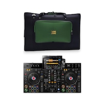 Xdj Rx3 Setup Için Uyumlu Çanta Soft Case Kılıf. Siyah Haki Yeşil.