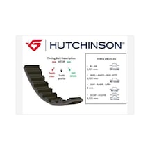 Hutchınson 178htp25 Triger Kayış Toyota Avensıs 2.0l 1cdftv Cdt220 Cdt250 99- 08 / Verso Clm20 01- 05 / Rav4 2.0l 1cdftv Cla21 01- 05 178x250 1356827010- 1356829035- 13568yzz02