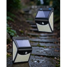 Güneş Enerjili Hareket Sensörlü 20 Led Duvar Lambası Ucz1 Çok Renkli