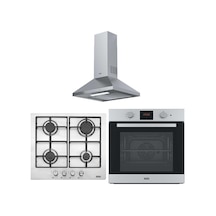 Franke FSL 82 H XS - FHNL 604 4G X E - FDL 6165 XS Inox Ankastre Set