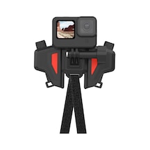Telesin Aksiyon Kamera Kask Çene Montajı, Motorcycle Helmet Bracket Orange / Gopro / Osmoactio Uyumlu