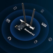 Ma30e, Ac1200mbps Ikisi Bir Arada Wi-fi 5 & Bluetooth 5.0 Pcıe Ağ Kartı
