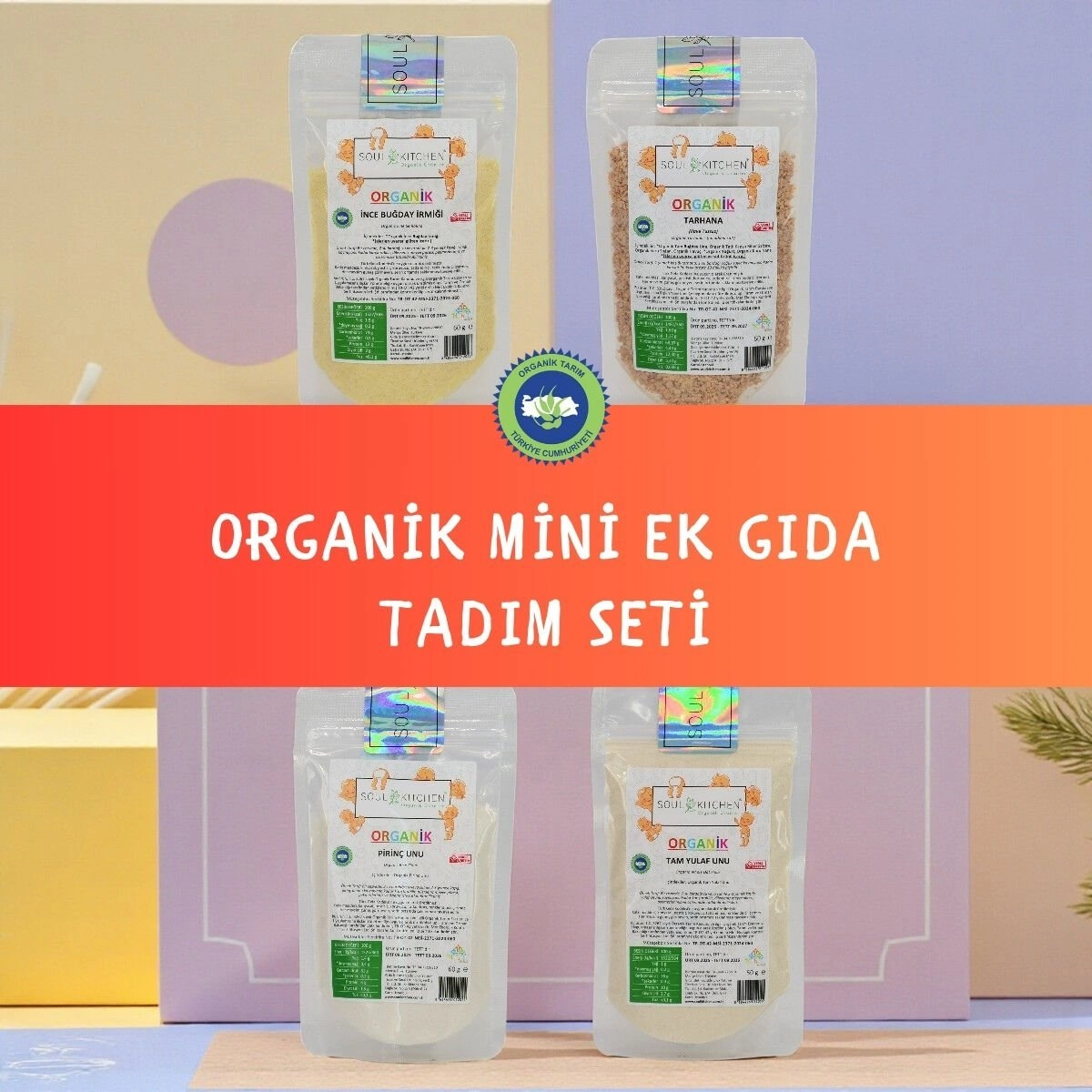 Organik Mini Ek Gıda Tadım Seti