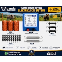 Panda Elektirikli Çit Makinası 5 Dekar Extra Güçlü Tam Set