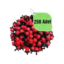 Kırmızı Debi Ayarlı Damlatıcı 0-70 Lt/h 250 Adet
