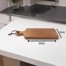 Akasya Kesme Ve Sunum Tahtası Antibakteriel Yıkanabilir Doğrama Tahtası Dikdörtgen 32x11cm Yıkanabilir Akasya Peynir Sunum Tahtası 12v