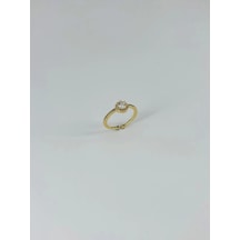 14 K Gold Kaplama Zirkon Taşlı Yüzük Çok Renkli 79753092