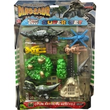 Demir Toys Dinazor Seti Helikopterli
