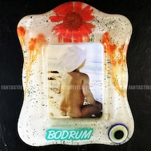 Bodrum Dikey Fotoğraf Resim Çerçevesi Buzdolabı Süs Magnet