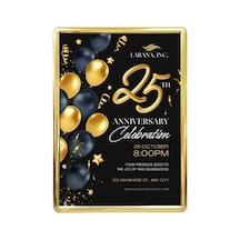 B2 Altın Görünümlü Alüminyum Çerçeve 25li Paket