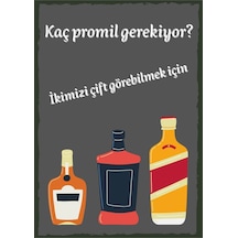 Kaç Promil Gerekiyor Ikizimi Çift Görebilmek Için Retro Ahşap Poster - 711990950