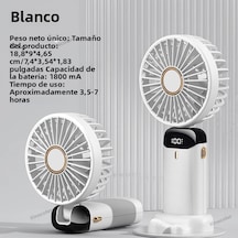 Taşınabilir Usb El Tipi Vantilatör Ekran Ve Telefon Tutucu Beyaz,