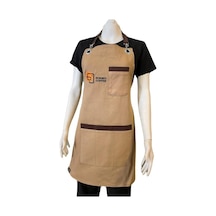 Mutfak Barsita Chef Askılı Önlük Krem